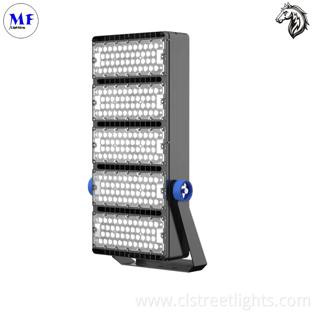 600W 1200W High Power Narrow Beam Angle Floodlight Waterproof IP65 Dimmable Power Adjustable Motion Sensor LED High Mast Light Stadium Light LED Flood Light